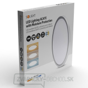 Solight LED osvetlenie Acate s ochranou proti vlhkosti, IP54, 24W, 2160lm, 3CCT, 30cm, strieborná náhled