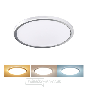 Solight LED osvetlenie Acate s ochranou proti vlhkosti, IP54, 24W, 2160lm, 3CCT, 30cm, strieborná gallery main image
