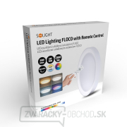Solight LED osvetlenie s diaľkovým ovládačom Floco, 30W + 6W RGB, 2100lm, 40cm, zmena chromatickosti, stmievateľné náhled