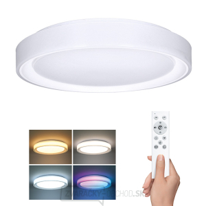 Solight LED osvetlenie s diaľkovým ovládačom Floco, 30W + 6W RGB, 2100lm, 40cm, zmena chromatickosti, stmievateľné gallery main image