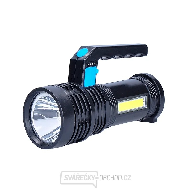 Solight Nabíjacie LED svietidlo s rukoväťou a bočným svetlom, 150+100lm, Li-Ion 458752