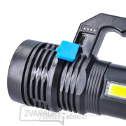 Nabíjacie LED svietidlo s rukoväťou a bočným svetlom, 150+100lm, Li-Ion Náhľad