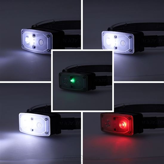 Nabíjacia LED čelovka so senzorom, 100 lm, Li-Ion