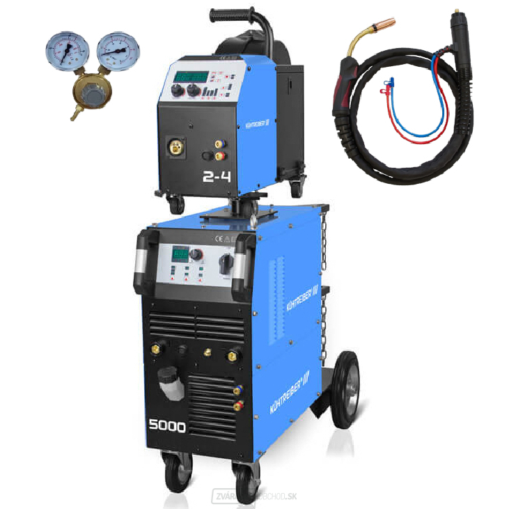 Invertorová zváračka KITin 5000 WS Multi MIG - synergické a manuálne ovládanie - V2 + Horák + red ventil