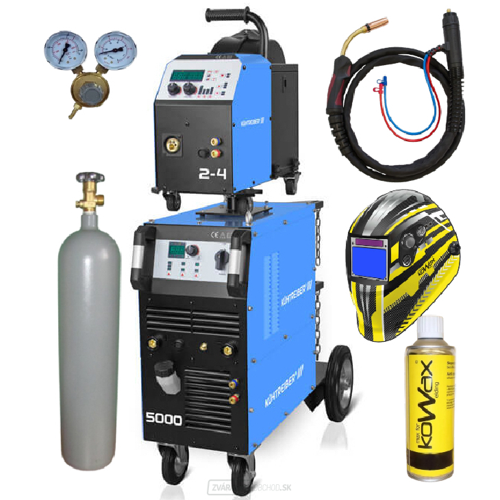 Invertorová zváračka KITin 5000 WS Multi MIG - synergické a manuálne ovládanie - V2 