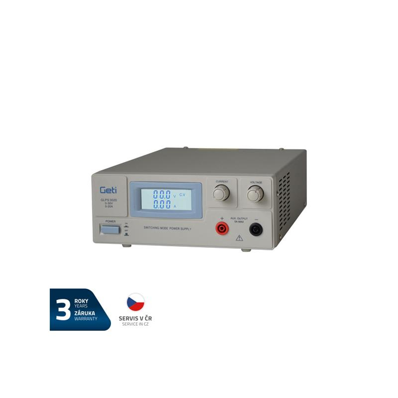 Zdroj laboratórne GETI GLPS 3020 0-30V/0-20A