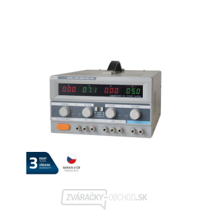 Zdroj laboratórny GETI GLPS 3005 2x0-30V/0-5A+ (5V-3A) gallery main image