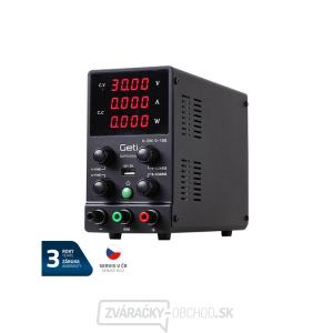 Zdroj laboratórne GETI GLPS3010H 0-30V/0-10A gallery main image