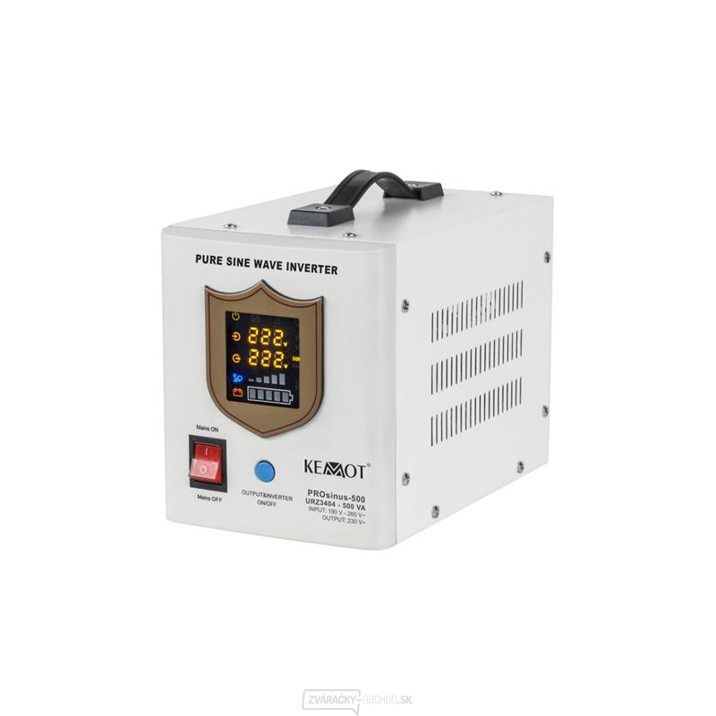 Zdroj záložný KEMOT PROsinus-500 12V 230V 500VA 300W White gallery main image
