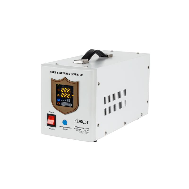 Zdroj záložný KEMOT PROsinus-1000 12V 230V 1000VA 700W White