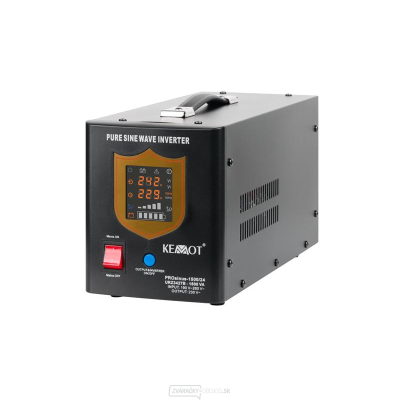 Zdroj záložný KEMOT PROsinus-1500/24 ​​1050W 24V Black gallery main image