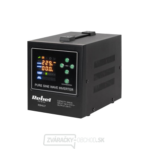 Zdroj záložný REBEL POWER-800-LFP4 12V 230V 800VA 500W Black gallery main image
