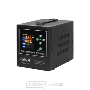 Zdroj záložný KEMOT PROsinus-500-LFP4 12V 230V 500VA 300W Black Zdroj záložný KEMOT PROsinus-500-LFP4 12V 230V 500VA 300W Black gallery main image