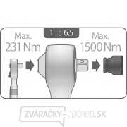 Násobič momentu, sada 5ks, 1/2 