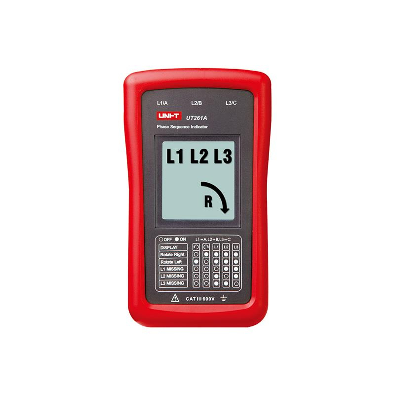 Tester rotácie fáz a indikátor otáčok motora UNI-T UT261A