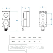 Solight zásuvka IP66 s vypínačom, vodotesná a prachotesná náhled