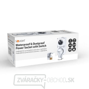 Solight zásuvka IP66 s vypínačom, vodotesná a prachotesná náhled