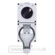 Solight zásuvka IP66 s vypínačom, vodotesná a prachotesná gallery main image