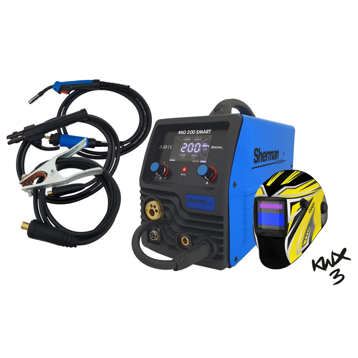 Invertorová zváračka Digimig 200 Smart + Horák + Káble + Kukla