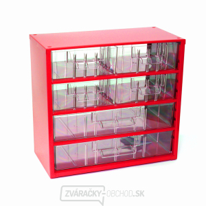 TOKOZ - Zásuvkový organizér 06/4M, 2L - RAL 3002 - Červená gallery main image