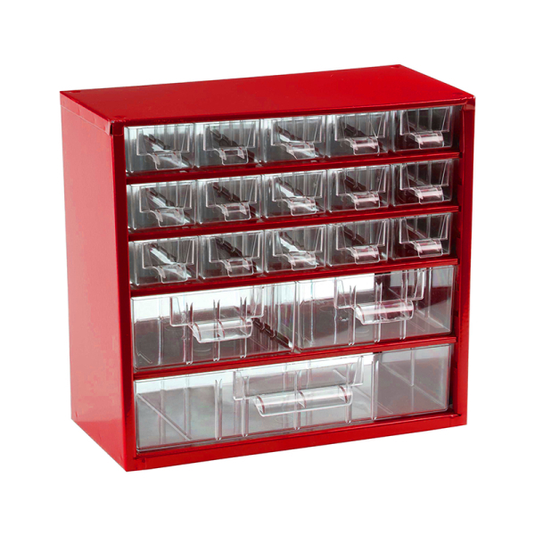 TOKOZ - Zásuvkový organizér 06/15S, 2M, 1L - RAL 3002 - Červená 870061502010201