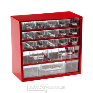 TOKOZ - Zásuvkový organizér 06/15S, 2M, 1L - RAL 3002 - Červená gallery main image