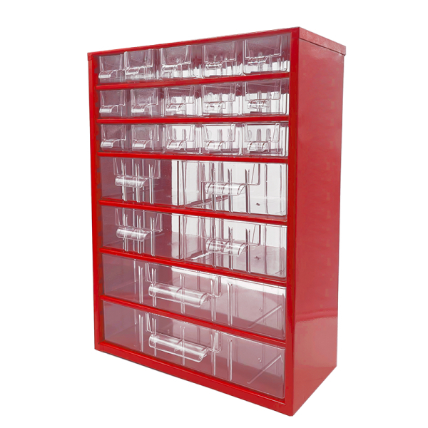 TOKOZ - Zásuvkový organizér 09/15S, 4M, 2L - RAL 3002 - Červená 870091504020201
