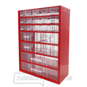 TOKOZ - Zásuvkový organizér 09/15S, 4M, 2L - RAL 3002 - Červená gallery main image