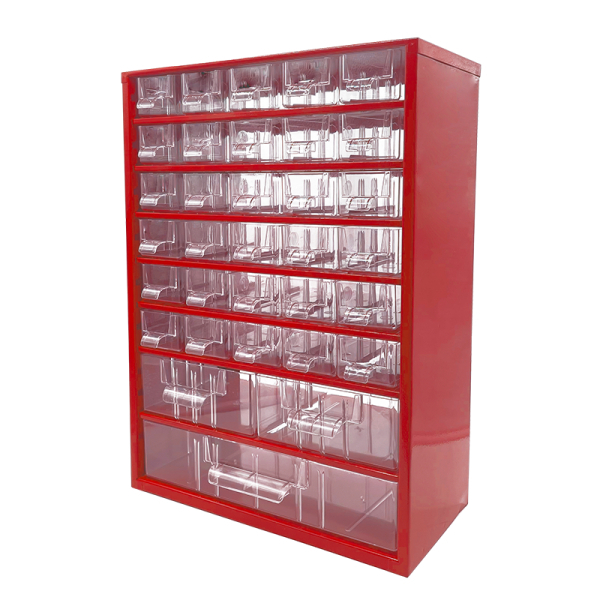 TOKOZ - Zásuvkový organizér 09/30S, 2M, 1L - RAL 3002 - Červená 870093002010201