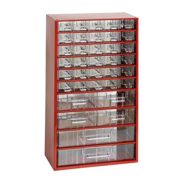 TOKOZ - Zásuvkový organizér 12/30S, 4M, 2L - RAL 3002 - Červená 870123004020201