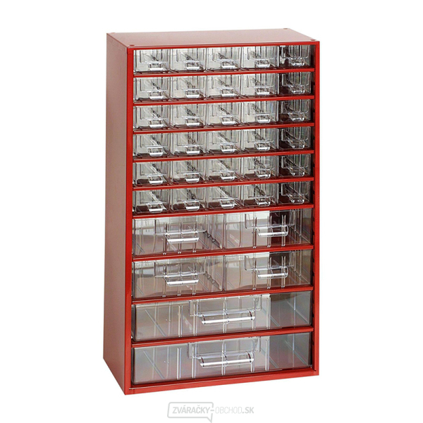 TOKOZ - Zásuvkový organizér 12/30S, 4M, 2L - RAL 3002 - Červená gallery main image