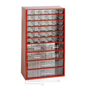 TOKOZ - Zásuvkový organizér 12/30S, 4M, 2L - RAL 3002 - Červená gallery main image