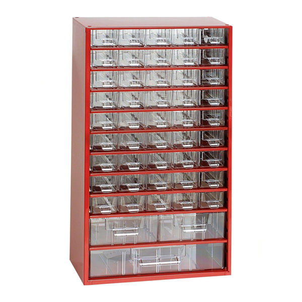 TOKOZ - Zásuvkový organizér 12/45S, 2M, 1L - RAL 3002 - Červená 870124502010201