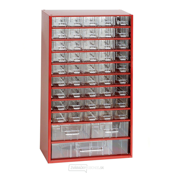 TOKOZ - Zásuvkový organizér 12/45S, 2M, 1L - RAL 3002 - Červená gallery main image