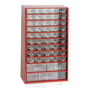 TOKOZ - Zásuvkový organizér 12/45S, 2M, 1L - RAL 3002 - Červená gallery main image