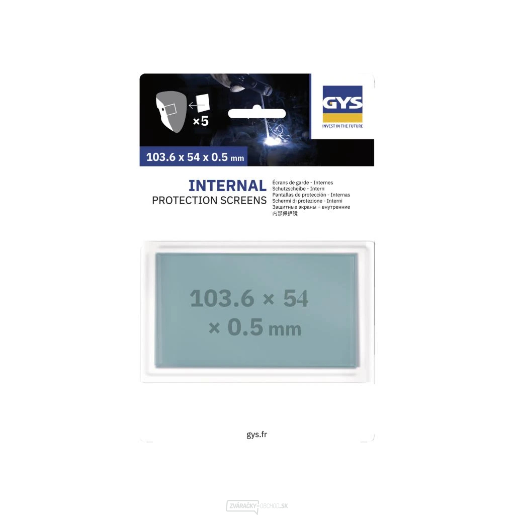 Ochranná vnútorná fólia pre zváracie kukly 103,6x54x0,5mm (PROMAX, FIREMAN) - 5ks