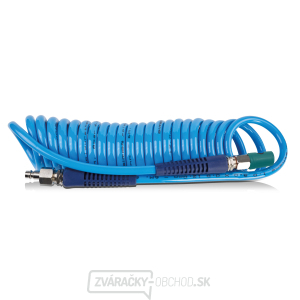 Špirálová PU hadica 10 m, ø 8/12 mm, 8 bar s rýchlospojkou gallery main image