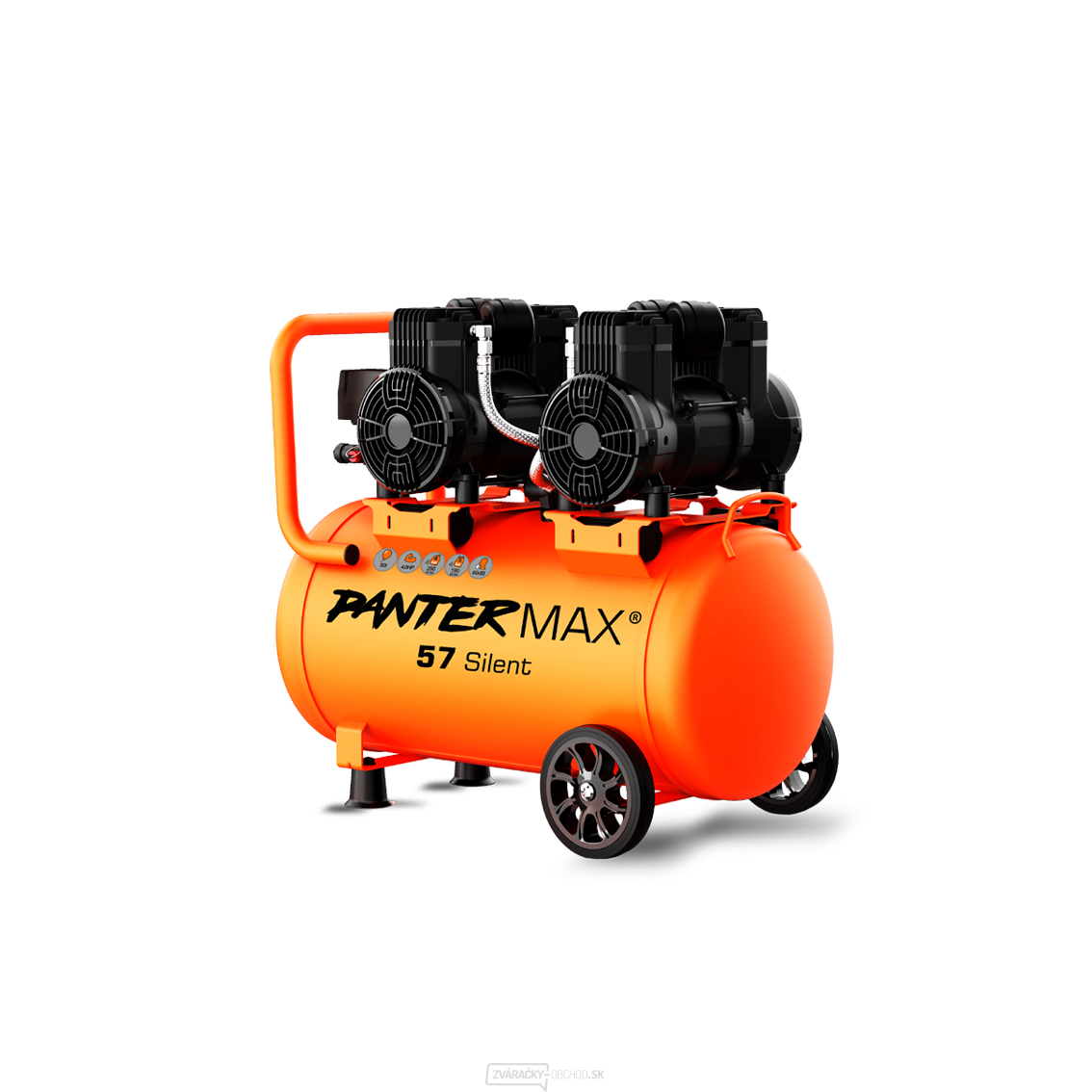 PANTERMAX Super tichý bezolejový kompresor AirFlow® 57 SILENT