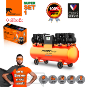 PANTERMAX Super tichý bezolejový kompresor AirFlow® 120 SILENT SET1 Náhľad