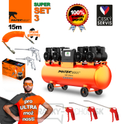 PANTERMAX Super tichý bezolejový kompresor AirFlow® 120 SILENT SET3 Náhľad