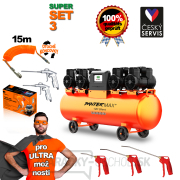 PANTERMAX Super tichý bezolejový kompresor AirFlow® 120 SILENT SET3 gallery main image