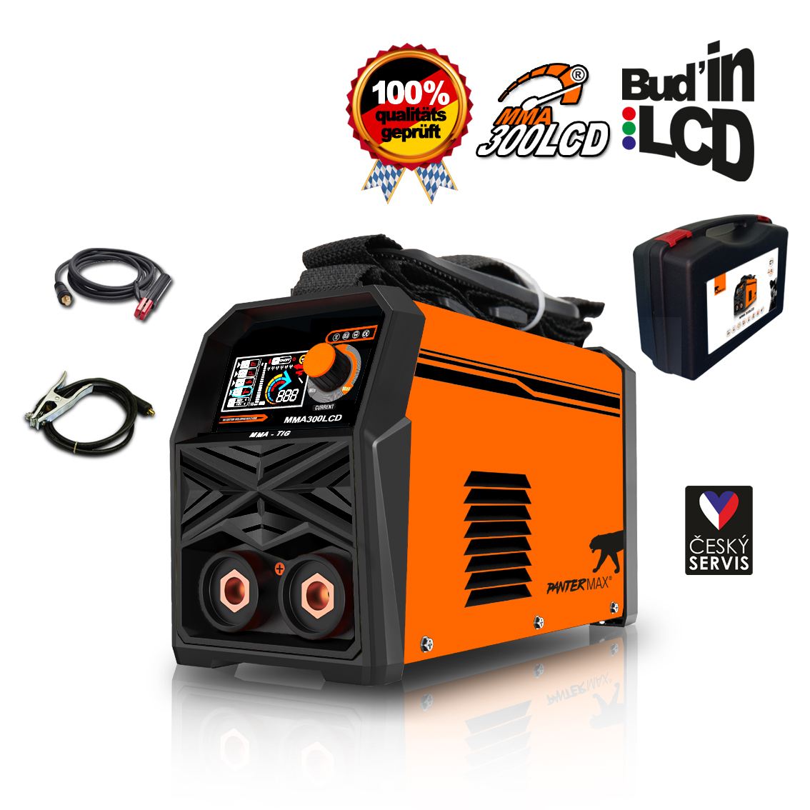 PANTERMAX Zvárací invertor MMA300LCD (MMA/TIG) PMMMA300LCD