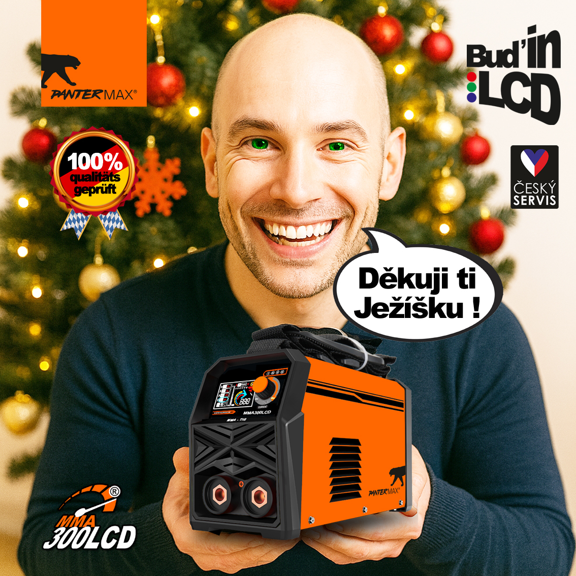 PANTERMAX Zvárací invertor MMA300LCD® (MMA/TIG)