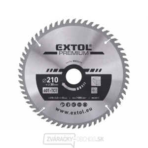 Kotúč pilový s SK plátky 210x2,2x30mm, 60T Kotúč pilový s SK plátky 210x2,2x30mm, 60T gallery main image