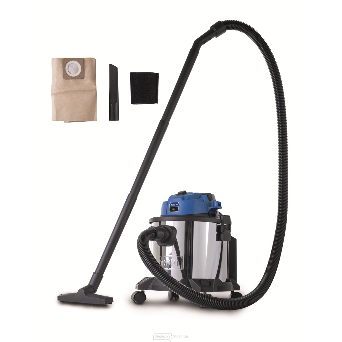 Scheppach VC 16-GL priemyselný vysávač na suché/mokré vysávanie 16 l