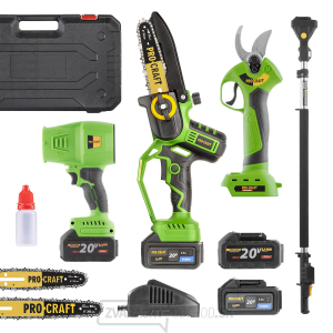 Súprava aku ručná pílka PKA32Li a nožnice na vetvy ES28Libb, aku fukár PB18 + nadstavec EP2.0 | GARDEN SET MAX gallery main image