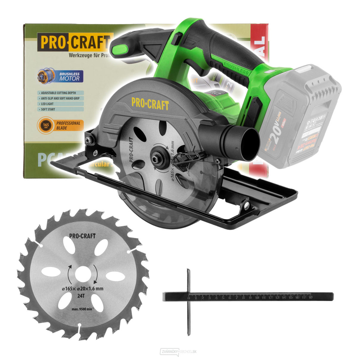 Aku kotúčová píla Procraft PCA32bb (bez batérie a nabíjačky) | PCA32-BB