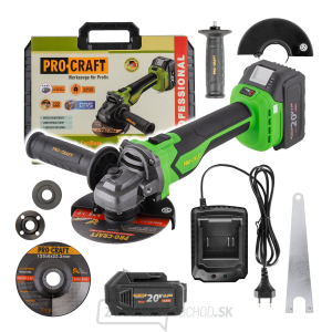 Aku uhlová brúska Procraft PGA22 | PGA22-1B-C gallery main image