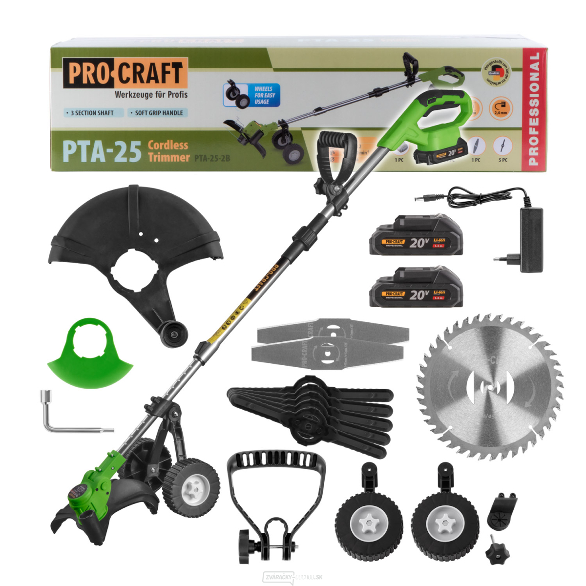 Aku vyžínač Procraft PTA-25-2B | PTA-25-2B