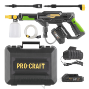 Súprava aku tlaková umývačka Procraft CW20 + batéria 20/2A a nabíjačka 20/1 | SCW20/20-2A gallery main image